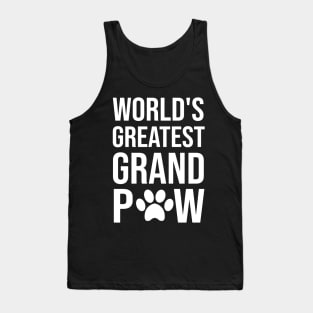 Grandpaw Worlds Greatest Grand Paw Funny Dogs Tee Tank Top